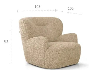 Modern Cream Bear Lounge Chair