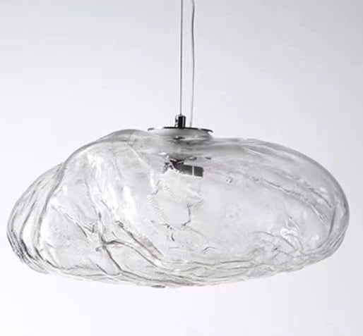 Extra Large Nordic Minimalist Glass Cloud Decorative Chandelier for Stairs/Living Room/High-Ceiling Room