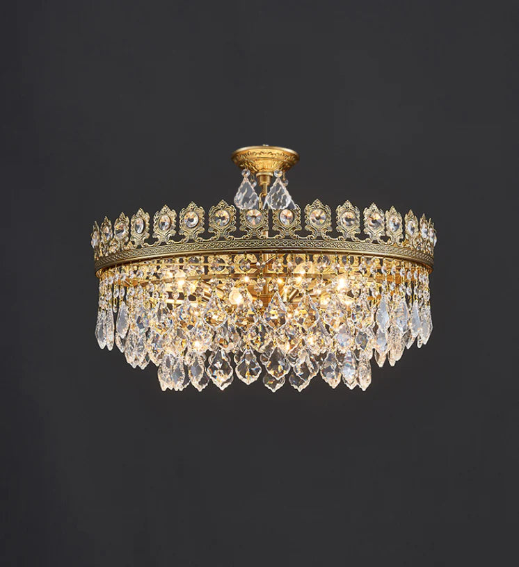 Luxury Creative Set Crystal Chandelier Designer Style Irregular Round/Oval Light Fixture For Bedroom/Living Room/Dining Room