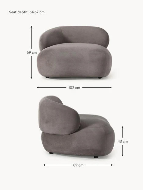 Poltrona moderna e minimalista