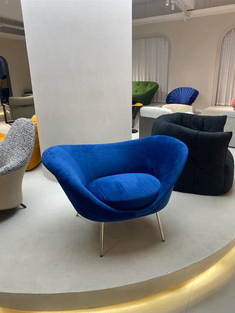 Fauteuil d'appoint moderne en flanelle