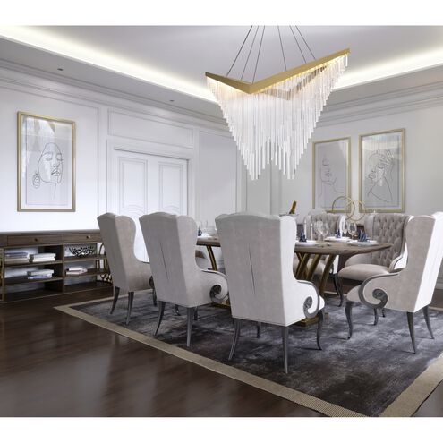 Modern Art Design Arrowhead Shaped Acrylic Rods Chandelier