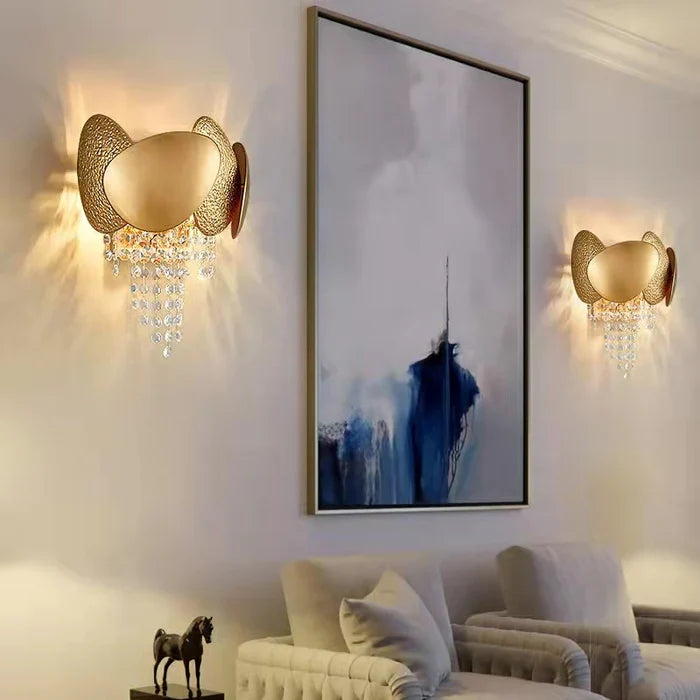 Italian Style Crystal Tassel Wall Lamp