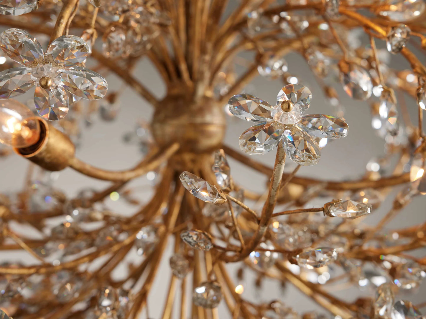 Art Design Crystal Florals Chandelier for Living Room/Bedroom/Dining Room/Kitchen Island