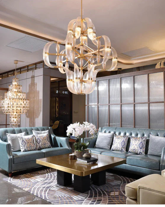 Modern Art Glass Chandelier for Living Room/Dining Room/Kitchen Island/Bedroom