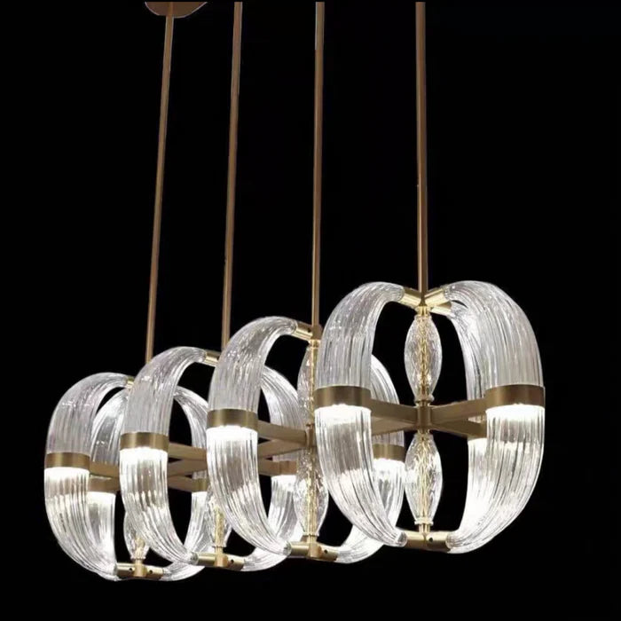 Modern Art Glass Chandelier for Living Room/Dining Room/Kitchen Island/Bedroom