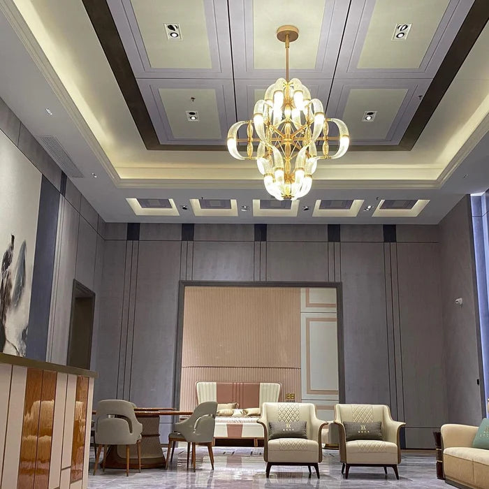 Modern Art Glass Chandelier for Living Room/Dining Room/Kitchen Island/Bedroom