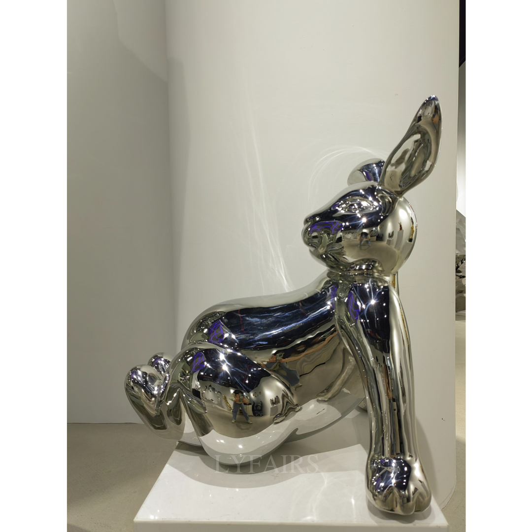 Stainless Steel Rabbit Sculpture