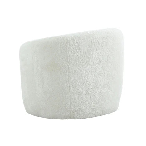 Shearling Armchair in White Color