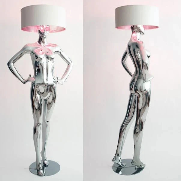 Male and Female Mannequin Floor Lamp