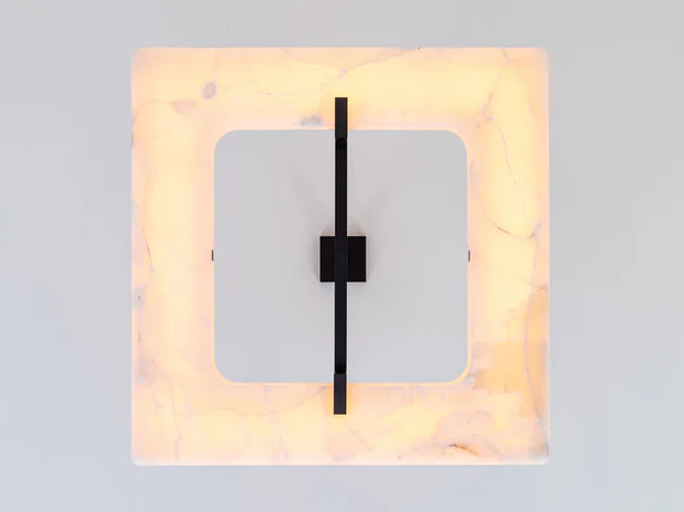 Modern Square Alabaster Chandelier for Living Room/Bedroom