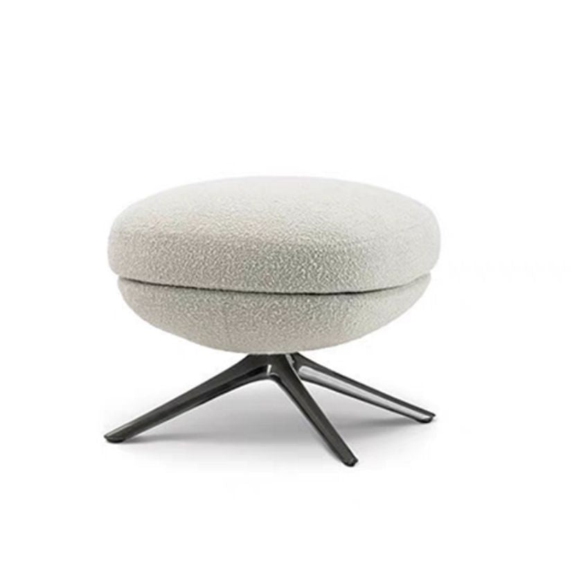 Modern White Revolving Lounge Chair