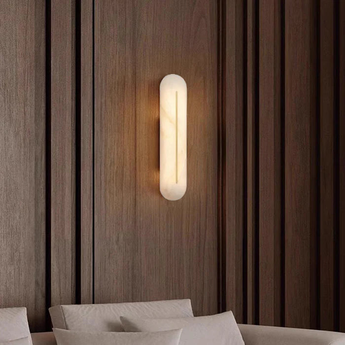 Modern Alabaster Brass Decorative Wall Light