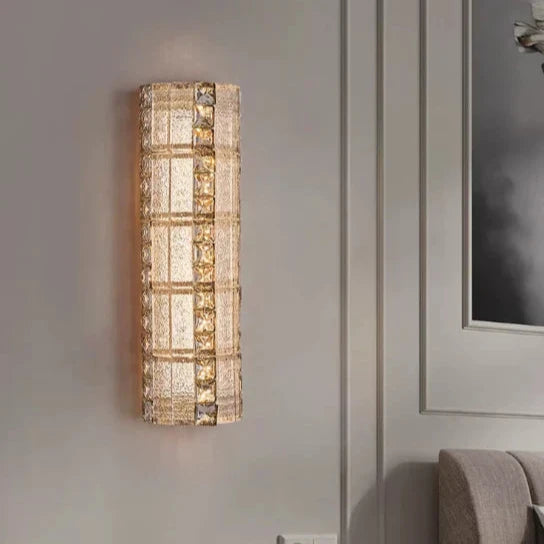 Modern Multi-layers Luxury Gold Crystal Wall Lamp