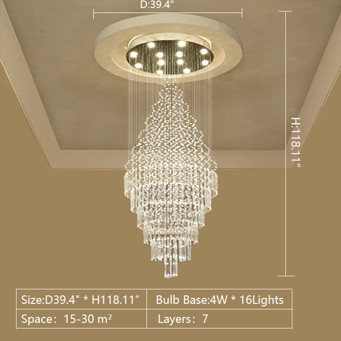 extra length crystal chandelier 118inch staircase foyer hallway