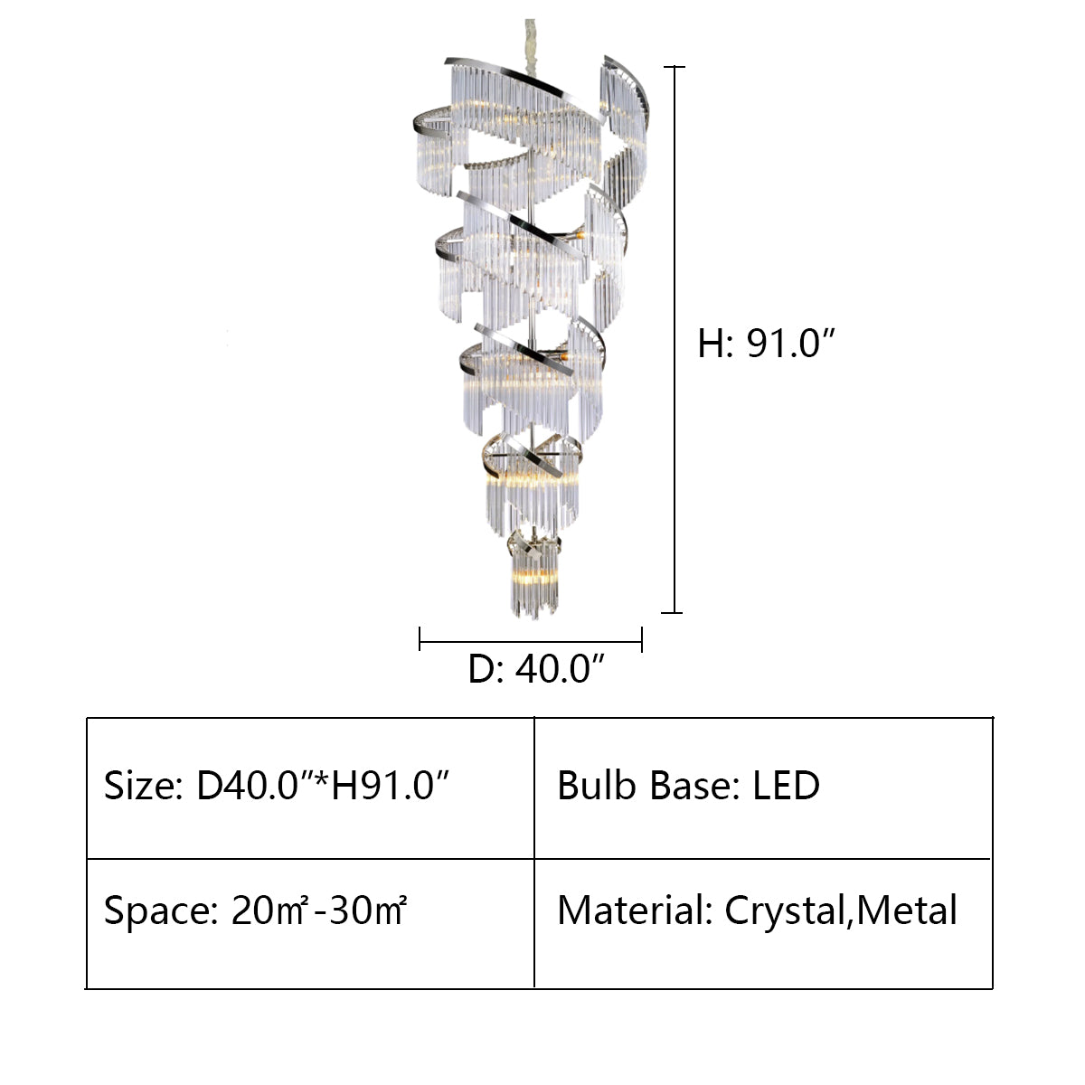 D40.0"*H91.0" TWIN PALMS FOYER CRYSTAL CHANDELIER,chandelier,chandeliers,spiral,crystal,extra large,large,huge,big,round,ceiling,luxury,living room,foyer