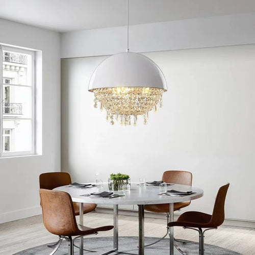Ozero by Manooi ( brass ) replica chandelier ,chandelier,chandeliers,crystal pendant,crystal,sphere,stainless steel,round table,round,dining table,bar,luxury