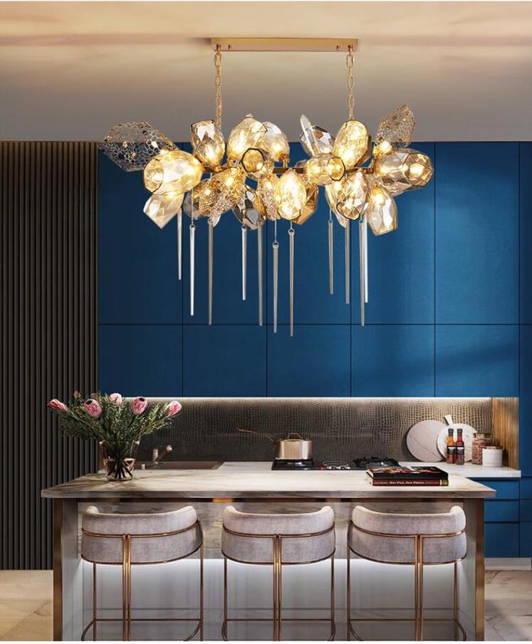 Modern Wine Glass Shape Chandelier Italian Light Luxury Light Fixture for Ding/ Living Room/ Duplex/ Villa/ Restaurant