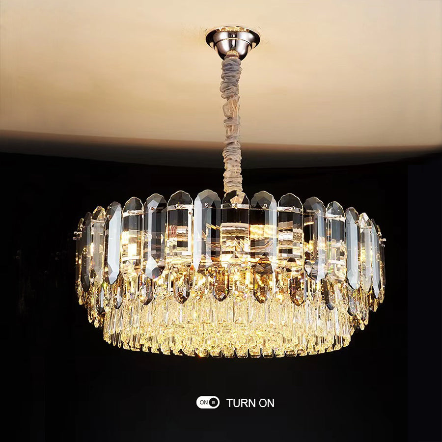 Luxury Smoke Gray K9 Crystal Chandeliers for Dining Room/Living Room
