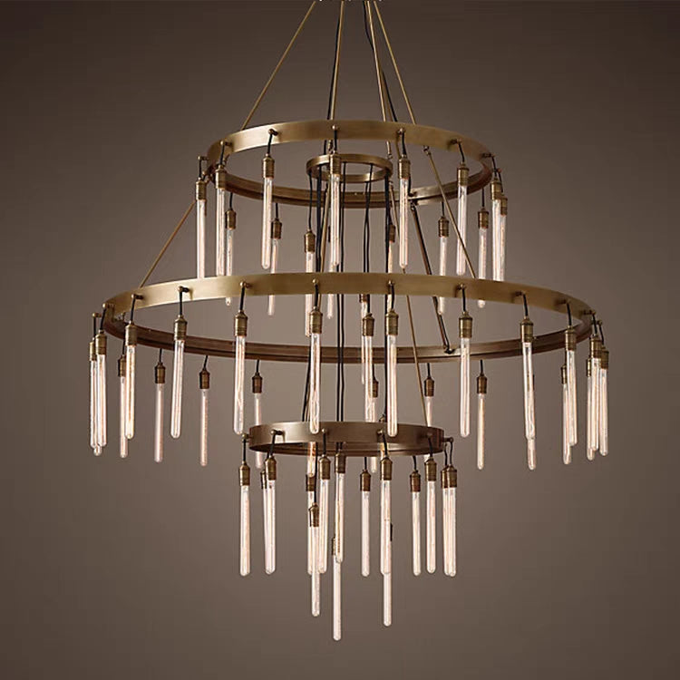 Retro-Inspired Metal Pendant Light Chandelier for Living Room/Bedroom/Staircase/Villa