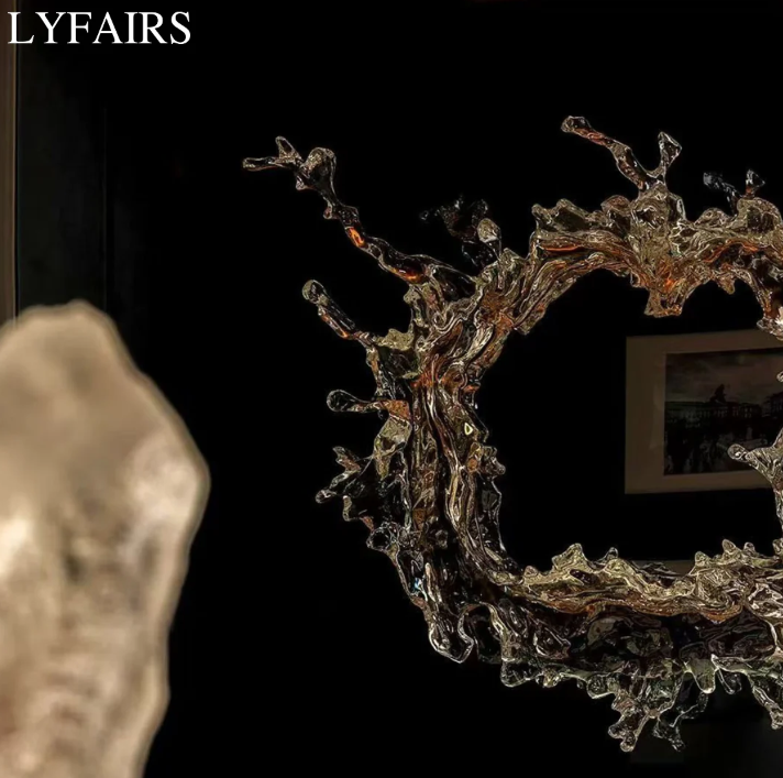 LYFAIRS x GORDON GU Art Ice Mirror Wall Lamp Princess Magic Mirror Light for Bathroom/Dressing Room/Bedroom