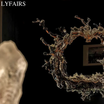 LYFAIRS x GORDON GU Art Ice Mirror Wall Lamp Princess Magic Mirror Light for Bathroom/Dressing Room/Bedroom