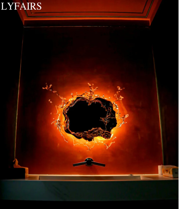 LYFAIRS x GORDON GU Art Ice Mirror Wall Lamp Princess Magic Mirror Light for Bathroom/Dressing Room/Bedroom