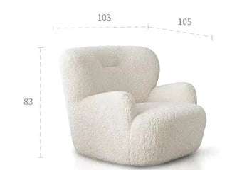 Modern Cream Bear Lounge Chair