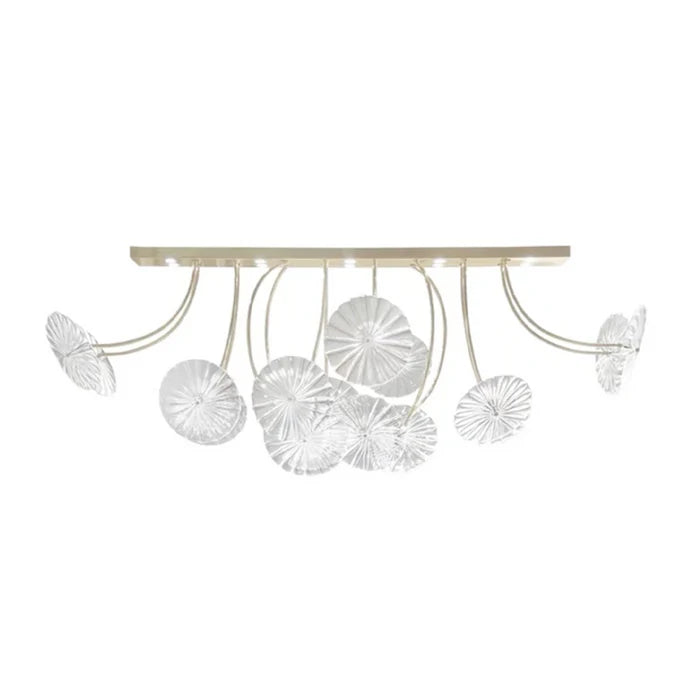 Modern Creative Glass Lotus Pendant Light for Kitchen Island