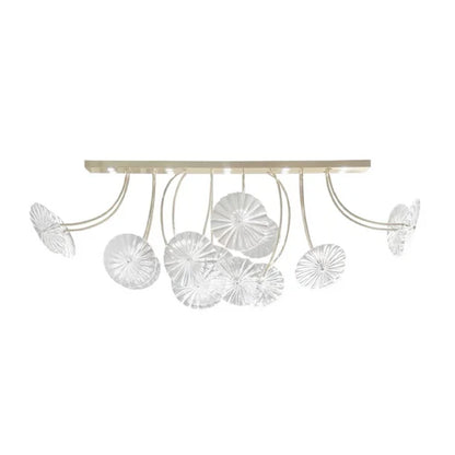 Modern Creative Glass Lotus Pendant Light for Kitchen Island