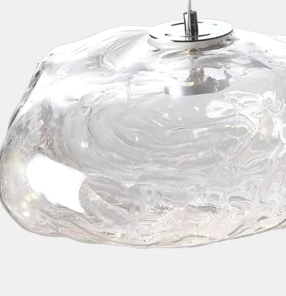Extra Large Nordic Minimalist Glass Cloud Decorative Chandelier for Stairs/Living Room/High-Ceiling Room