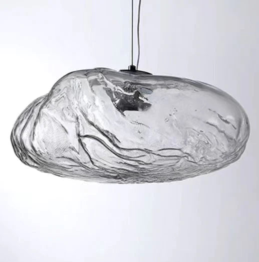 Extra Large Nordic Minimalist Glass Cloud Decorative Chandelier for Stairs/Living Room/High-Ceiling Room