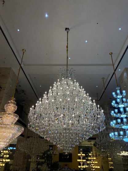 Extra Large Multi-tiered Candle Light Crystal Chandelier for Hotel/Restaurant