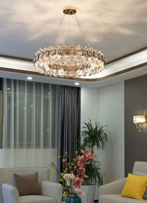 Light Luxury Flower Petal Chandelier Suit for Living/Dining Room/ Bedroom