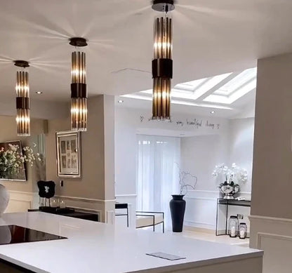 Lucian Tubes Rectangle Chandelier