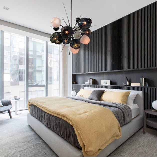 Modern Sputnik Glass Chandelier for Living Room/Bedroom