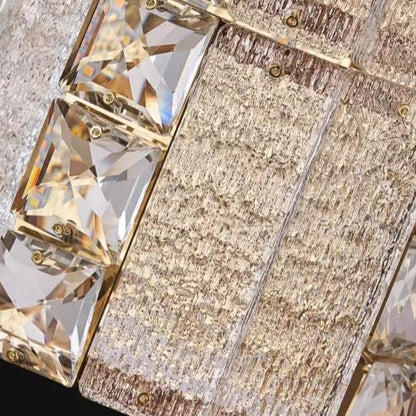 Modern Multi-layers Luxury Gold Crystal Wall Lamp