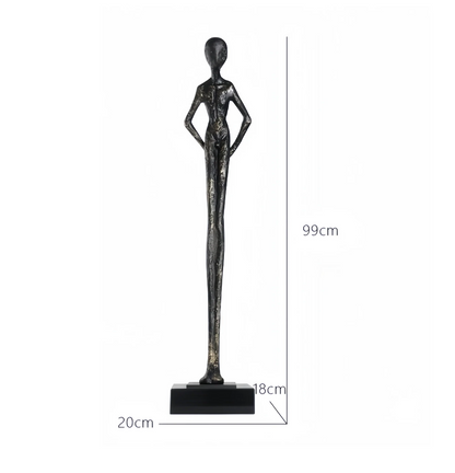 Abstract Hands Behind Back Figure Statue Villa Sculpture for Living Room/Hall/Foyer