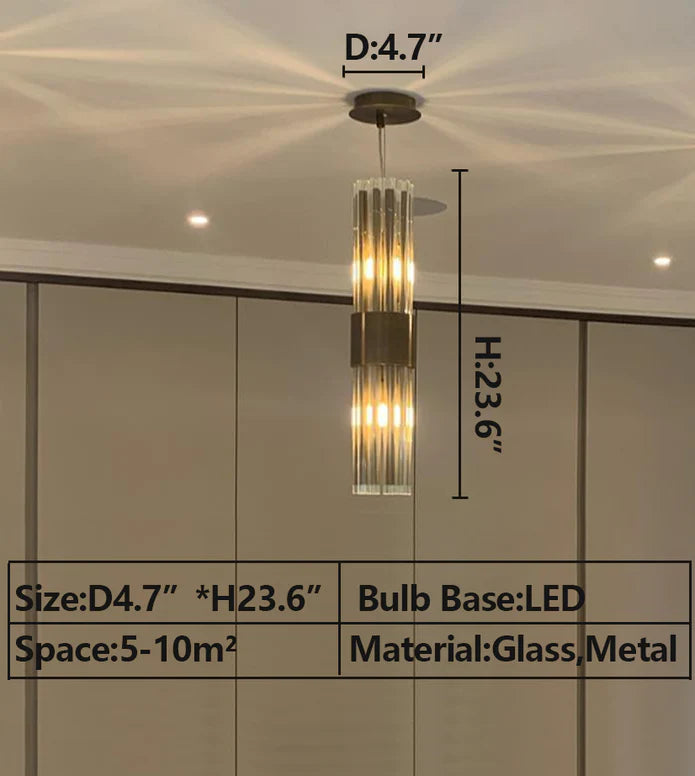 Lucian Tubes Rectangle Chandelier