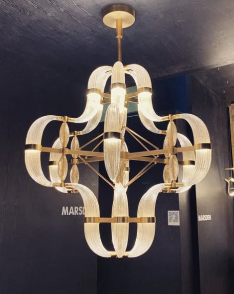 Modern Art Glass Chandelier for Living Room/Dining Room/Kitchen Island/Bedroom