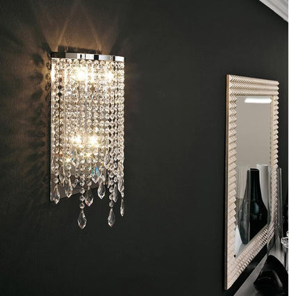 Modern Crystal Tassel Wall Lamp