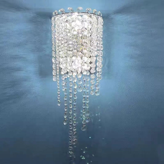 Modern Crystal Waterfall Wall Lamp