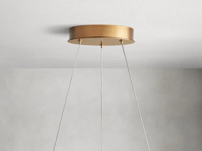 Modern 2-Tier Hand-blown Petal-like Translucent Glass Chandelier