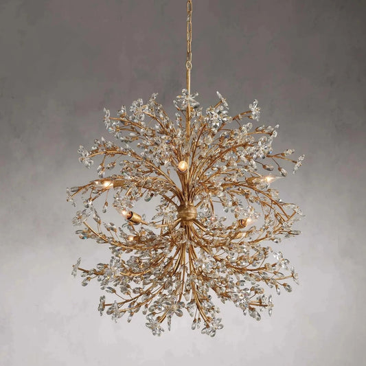 Art Design Crystal Florals Chandelier for Living Room/Bedroom/Dining Room/Kitchen Island