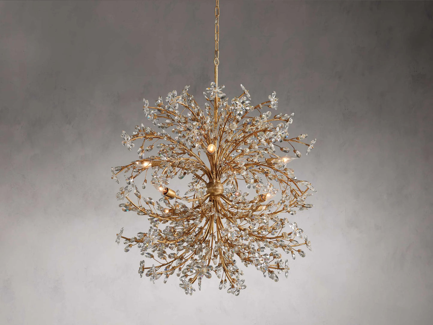 Art Design Crystal Florals Chandelier for Living Room/Bedroom/Dining Room/Kitchen Island