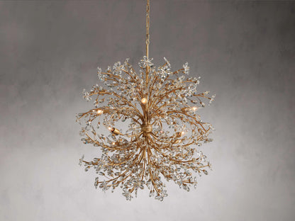 Art Design Crystal Florals Chandelier for Living Room/Bedroom/Dining Room/Kitchen Island