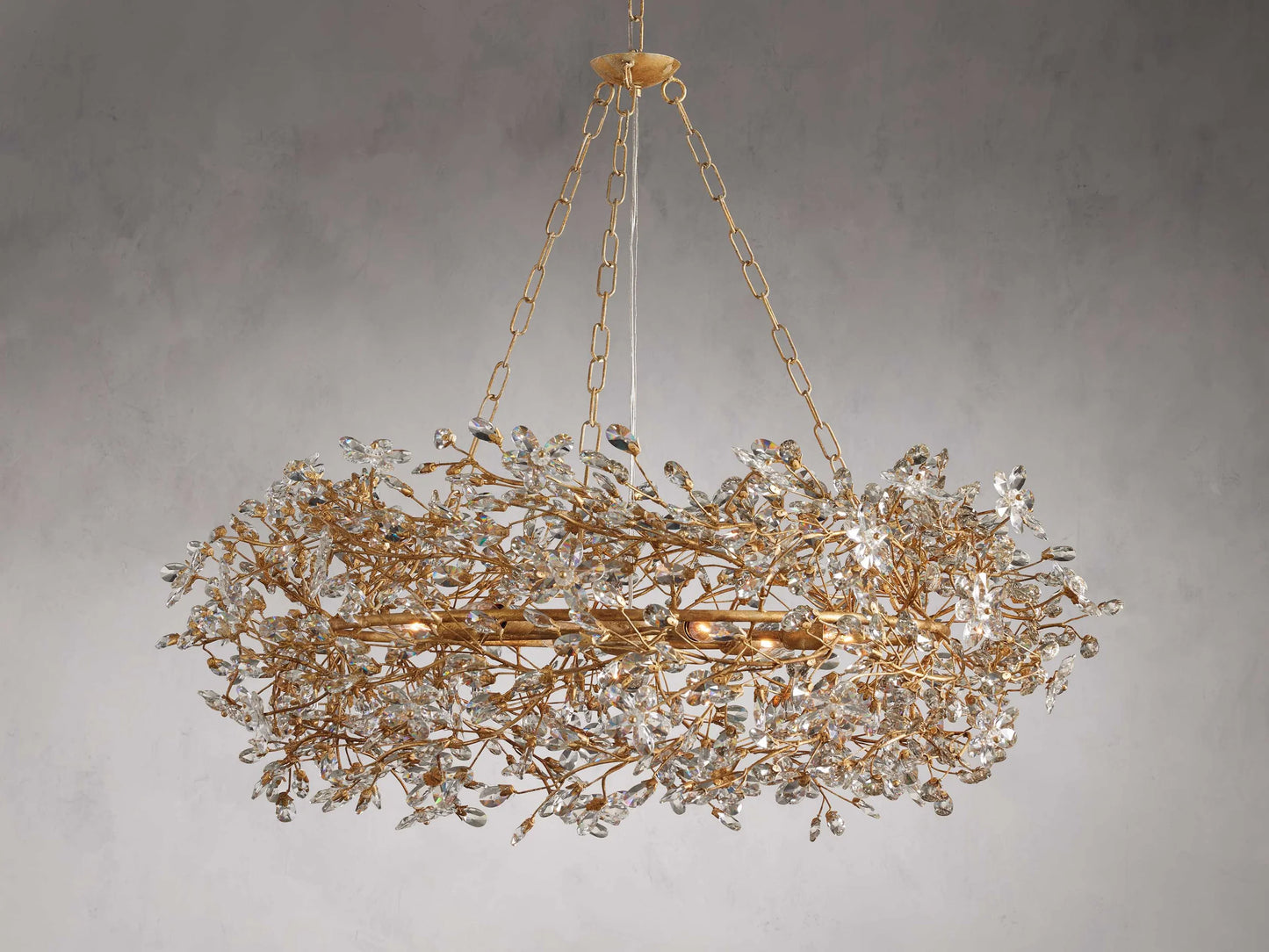 Art Design Crystal Florals Chandelier for Living Room/Bedroom/Dining Room/Kitchen Island
