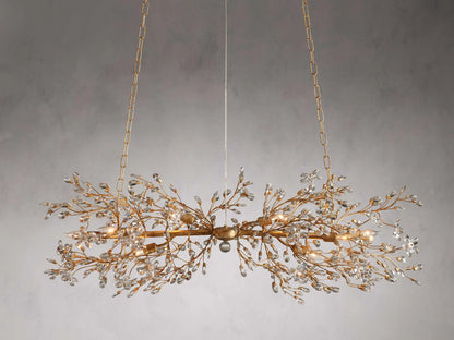 Art Design Crystal Florals Chandelier for Living Room/Bedroom/Dining Room/Kitchen Island