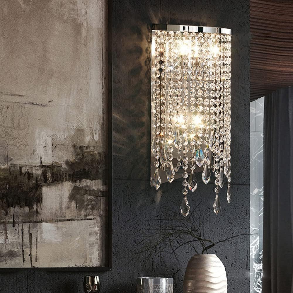 Modern Crystal Tassel Wall Lamp