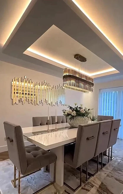 Lucian Tubes Rectangle Chandelier